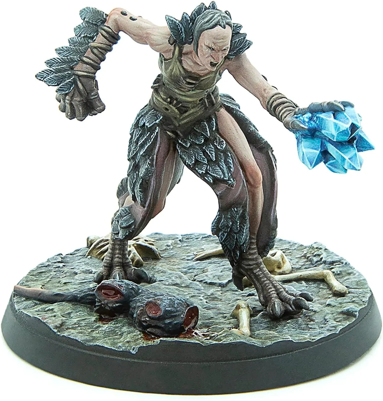 Modiphius Entertainment: The Elder Scrolls: Call to Arms: Hagraven Coven - 3 Figures, 32mm Unpainted Resin RPG Miniatures, Scenic Bases, Chapter 4