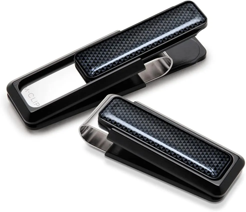 Money Clip - Minimalist Slim Wallet Alternative for Front Pocket Carry - Cash and Credit Card Holder for Men