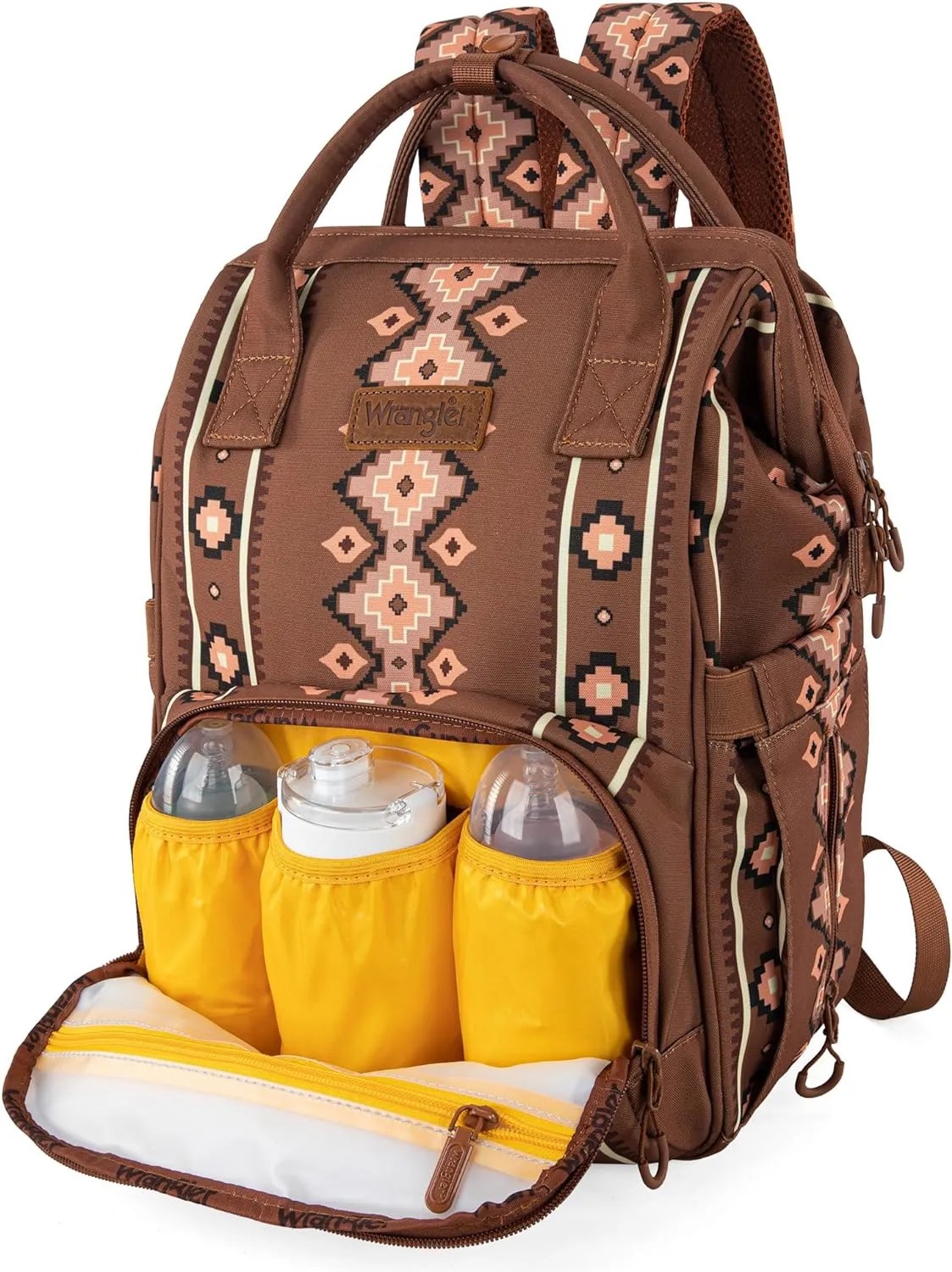 Montana West Wrangler Callie Diaper Bag Backpack with Stroller Straps Multifunction Baby Travel Bag WG2204-9110CM