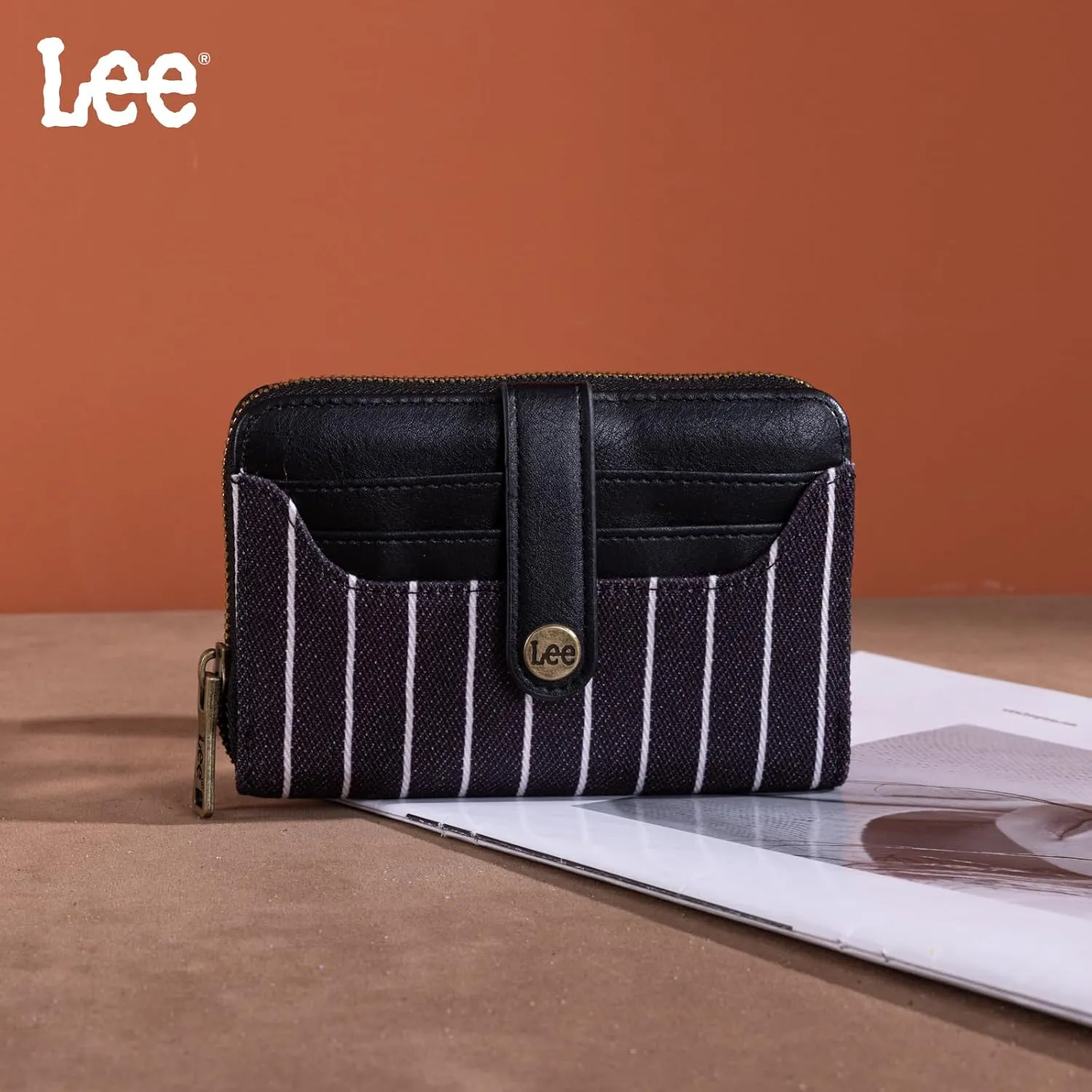 Montana West x Lee Credit Card Holder Wallet for Women Small Credit Card Case with RFID Blocking Zipper Coin Pouch Compact & Easy to Carry