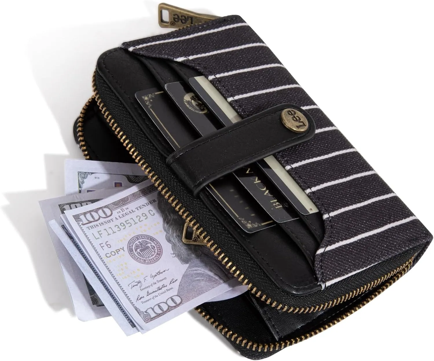 Montana West x Lee Credit Card Holder Wallet for Women Small Credit Card Case with RFID Blocking Zipper Coin Pouch Compact & Easy to Carry