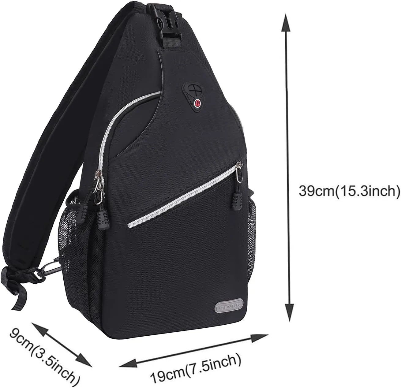 MOSISO Sling Backpack, Multipurpose Crossbody Shoulder Bag Travel Hiking Daypack