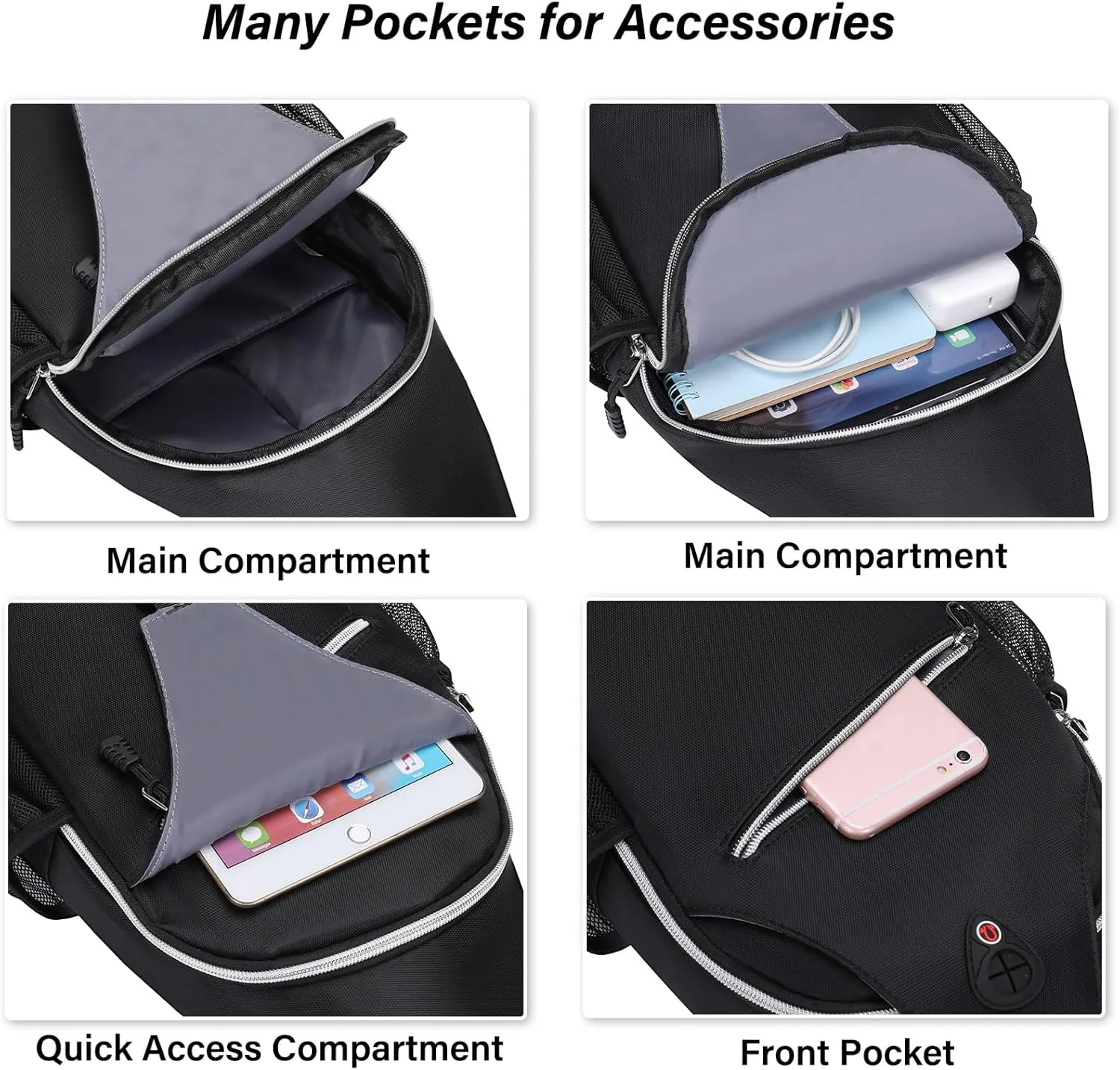 MOSISO Sling Backpack, Multipurpose Crossbody Shoulder Bag Travel Hiking Daypack
