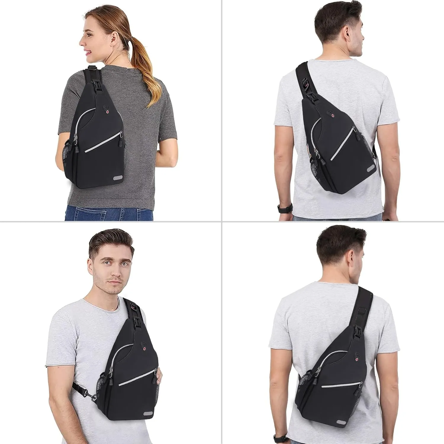 MOSISO Sling Backpack, Multipurpose Crossbody Shoulder Bag Travel Hiking Daypack