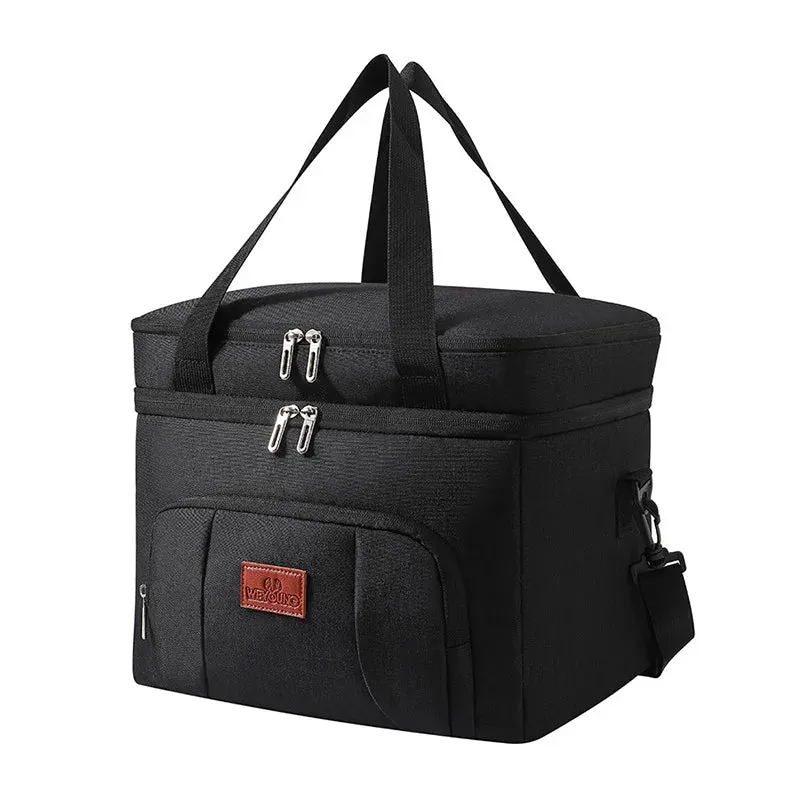 Multifunctional Double Layers Tote Cooler Lunch Bags
