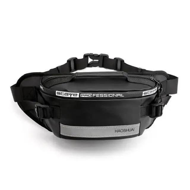 Multifunctional Outdoor Anti-Theft Waist Bag Men Fashionable Waterproof Fanny Pack Adjustable Belt Travel Bag