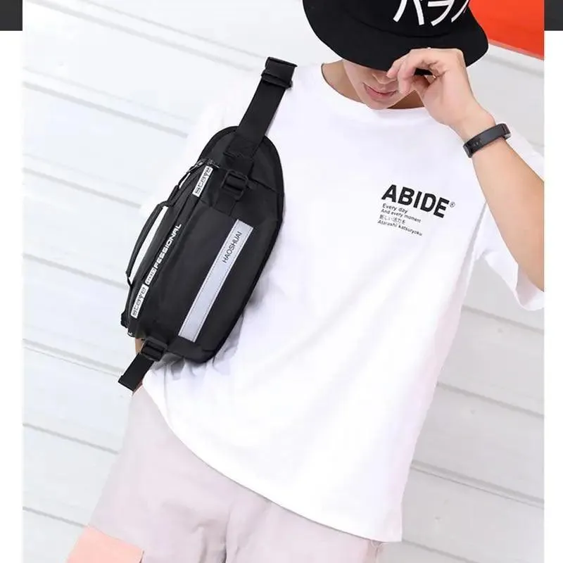 Multifunctional Outdoor Anti-Theft Waist Bag Men Fashionable Waterproof Fanny Pack Adjustable Belt Travel Bag