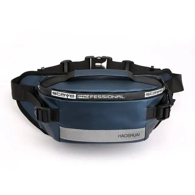 Multifunctional Outdoor Anti-Theft Waist Bag Men Fashionable Waterproof Fanny Pack Adjustable Belt Travel Bag