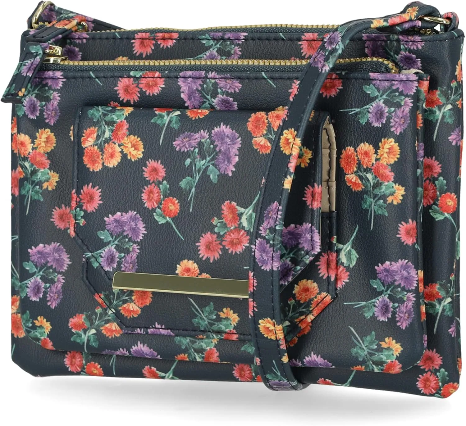 Mundi Demi Anti Theft Womens Crossbody Bag Compact RFID Purse Credit Card Wallet