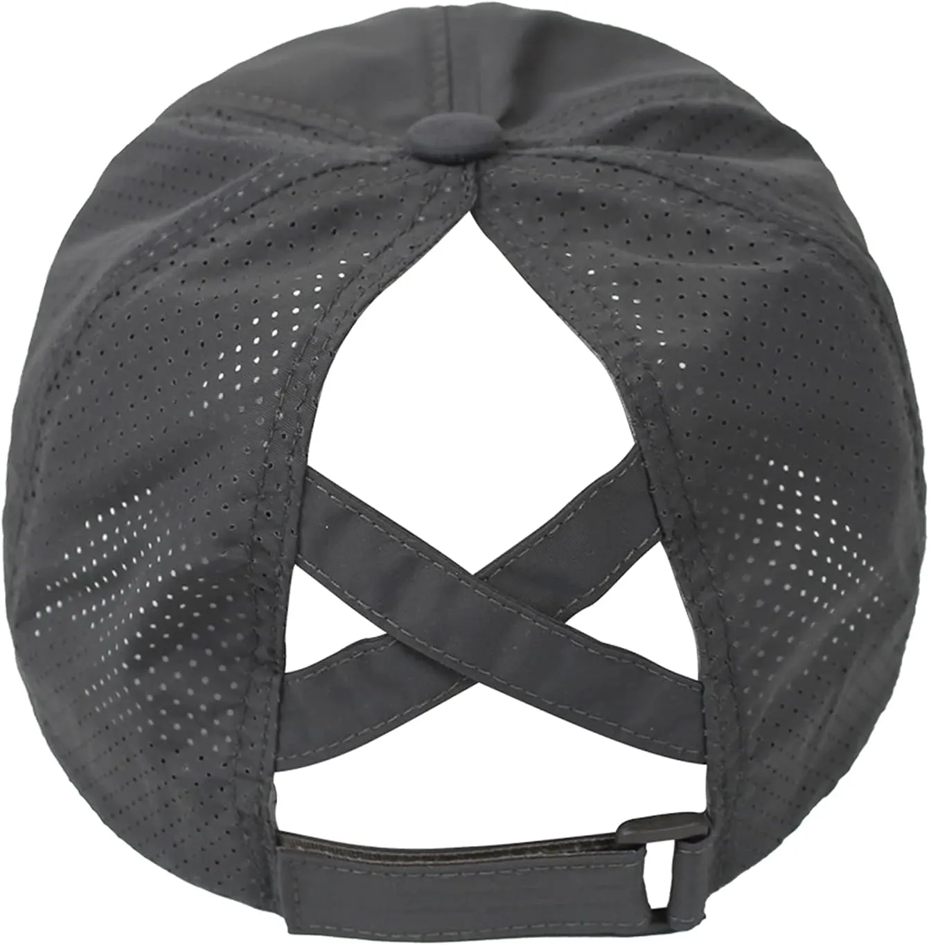 Muryobao 2 Packs Womens Criss Cross Ponytail Baseball Cap High Messy Bun Ponycap Quick Drying Mesh Outdoor Sports Travel Hat