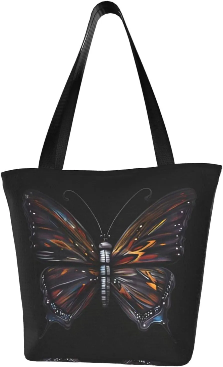 Mystery Butterfly Women's shoulder handbag, crossbody shoulder bag, weekend travel shopping shoulder bag