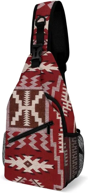 Native American Storm A Spacious And Large Capacity Portable Adjustable Chest Bag