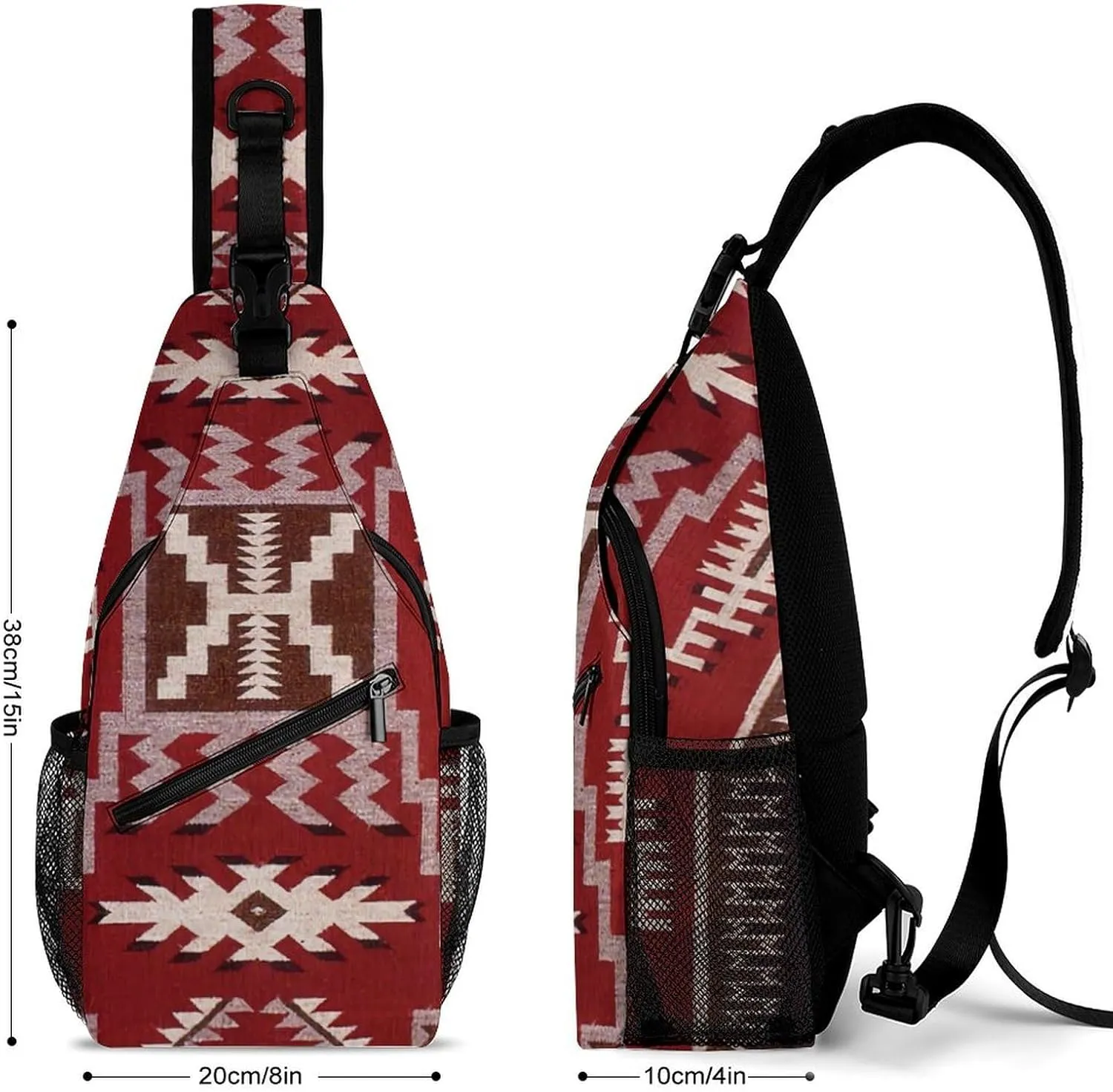 Native American Storm A Spacious And Large Capacity Portable Adjustable Chest Bag
