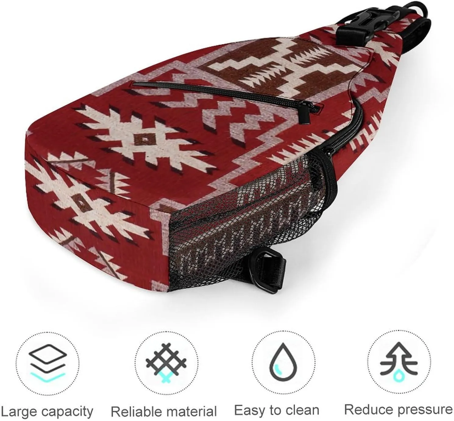 Native American Storm A Spacious And Large Capacity Portable Adjustable Chest Bag