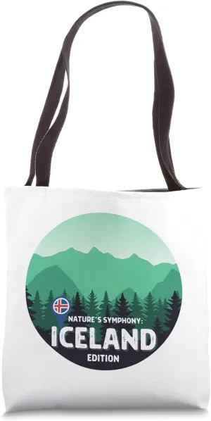 Nature's Symphony: Iceland Edition Icelandic travel outdoors Tote Bag
