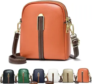 New Lychee Grain Leather Phone Bag,Cell Phone Purse Crossbody, Mini Stylish Lychee Pattern Shoulder Bag