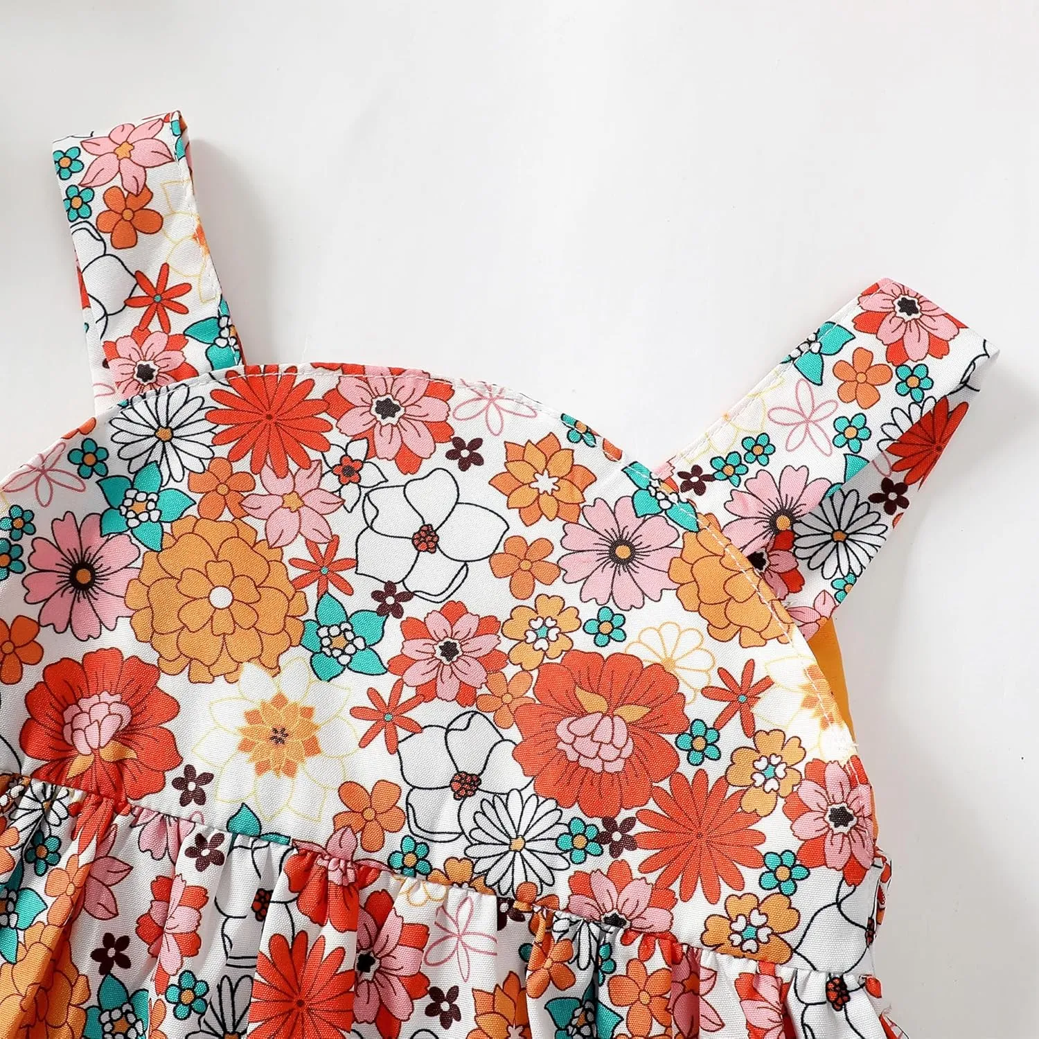 Newborn Infant Baby Girl Dress Toddler Girl Clothes Halter Backless Sleeveless Flower Sundress Summer Dresses for Girl
