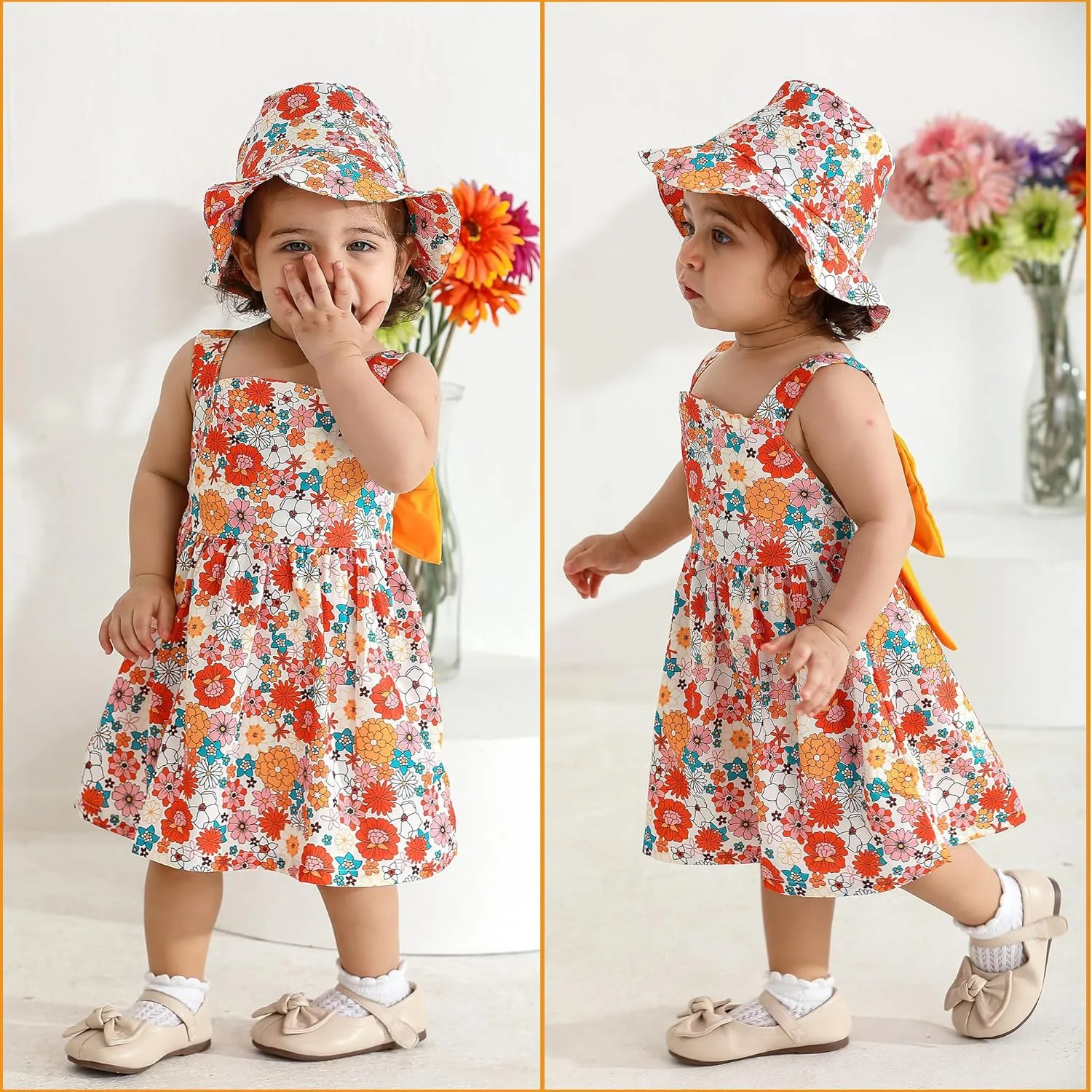 Newborn Infant Baby Girl Dress Toddler Girl Clothes Halter Backless Sleeveless Flower Sundress Summer Dresses for Girl