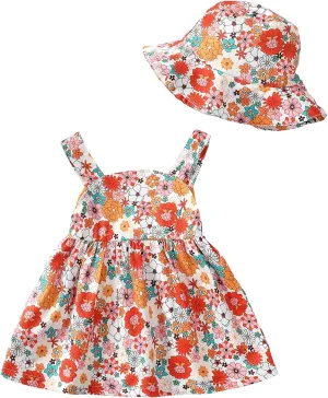 Newborn Infant Baby Girl Dress Toddler Girl Clothes Halter Backless Sleeveless Flower Sundress Summer Dresses for Girl
