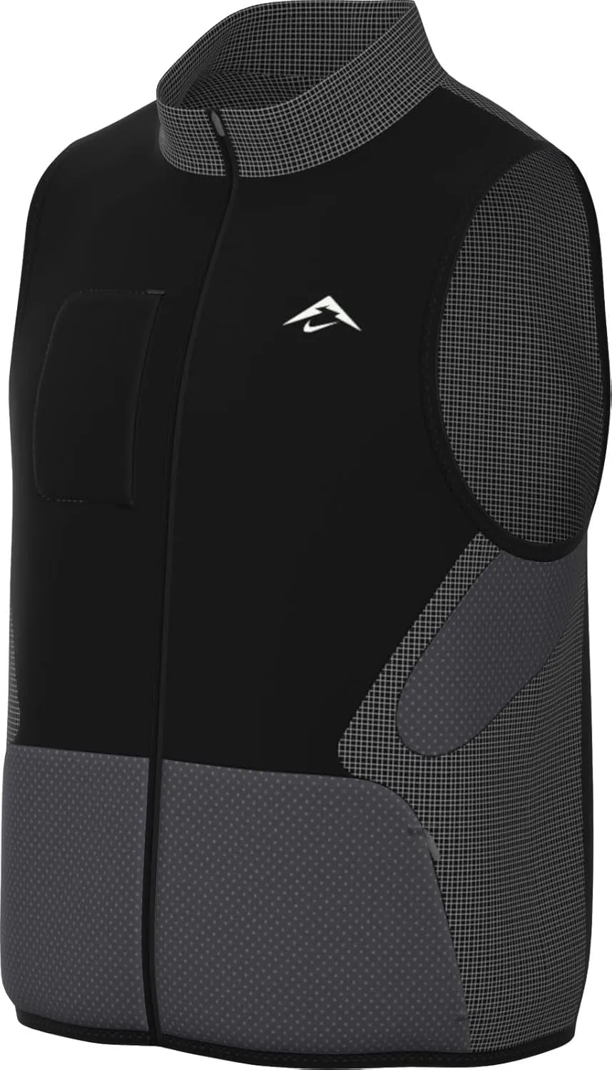 Nike Trail Aireez Men's Running Packable Vest, Black/Anthracite/Summit White, Large