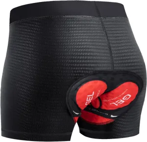 Niksa Cycling Underwear Men Absorbent, 5D Padded Gel Bike Shorts Men, Breathable Bike Liner Shorts for Mountain Biking