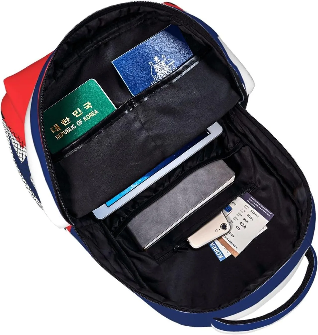 Norway Norwegian Flag Round Backpack Casual Laptop Backpack Double Shoulder Bag Lightweight Backpack For Women Men Travel
