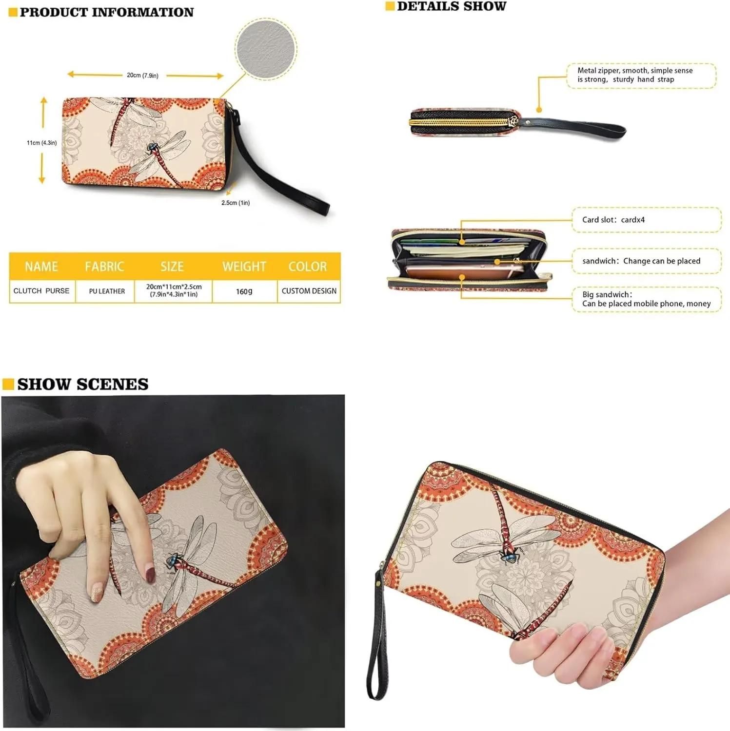 Novelty Handbag Wallet Purse for Women,Handbag Wallet Combo Personalized Hobo Bag Work Tote Bag with Wallet Set