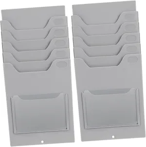 NUOBESTY Sturdy Material Card Holder Business Card Display Holder Employee Attendance Rack Attendance Tracking Rack Wall-Mounted