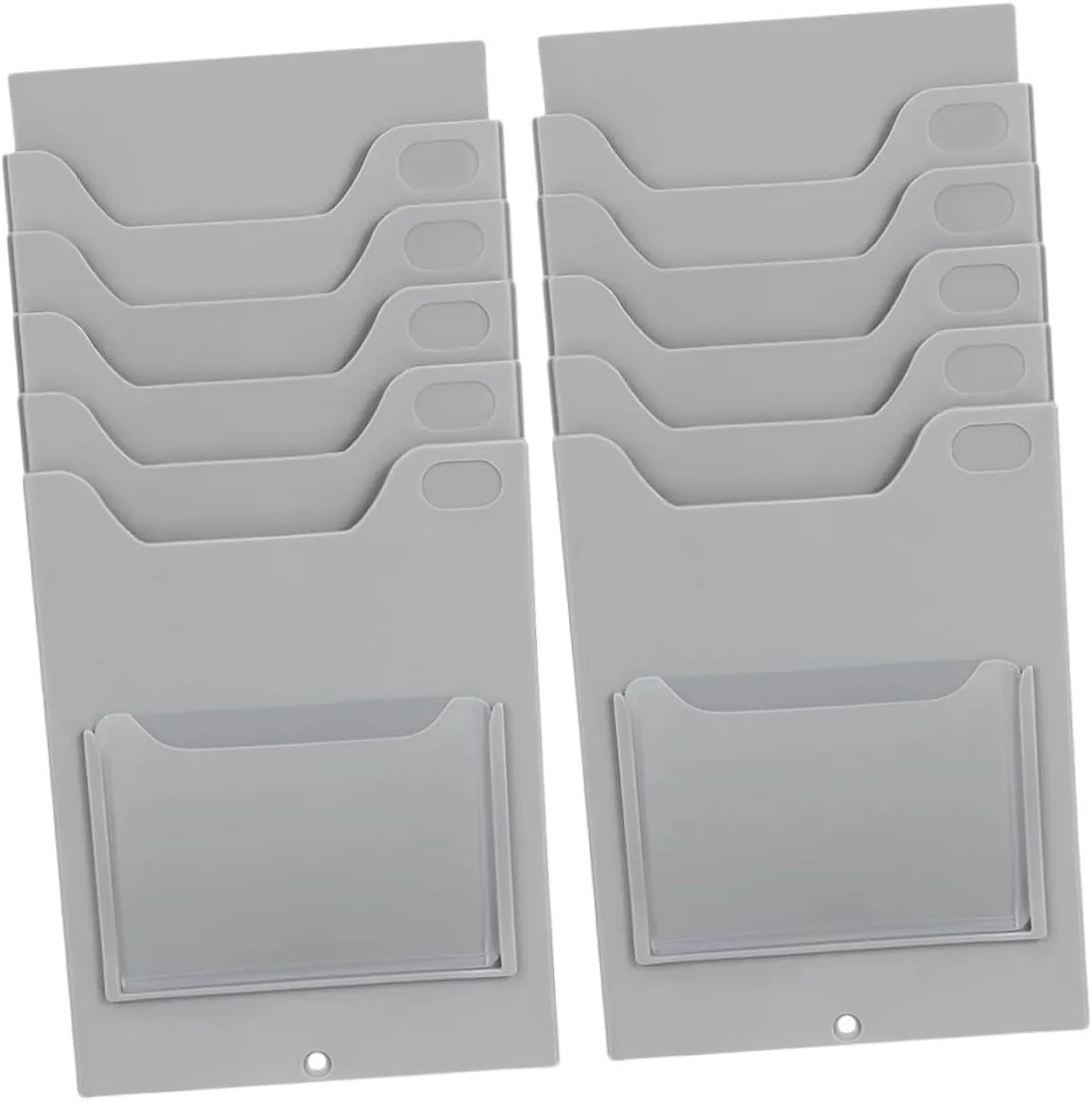 NUOBESTY Sturdy Material Card Holder Business Card Display Holder Employee Attendance Rack Attendance Tracking Rack Wall-Mounted