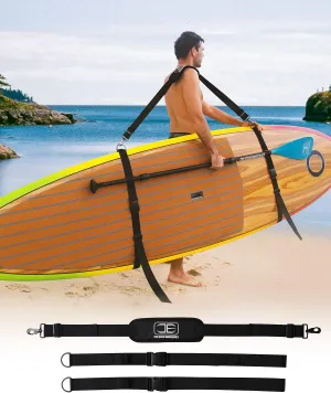 OCEANBROAD SUP Kayak Carry Strap Adjustable Shoulder Strap with Clips, New Version for Paddle Board Canoe Surfboard, Paddleboard Paddle Board Accessories