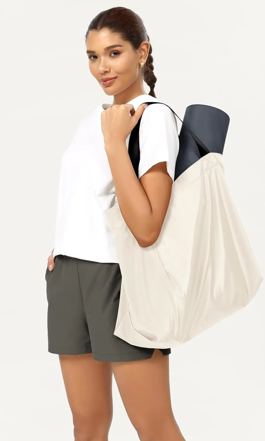 ODODOS 36L Oversized Tote Bag Large Capacity Lightweight Shoulder Bags for Gym Workout Shopping Beach Travel