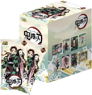 Official Licensed Kayou Demon Slayer Premium Booster Box | 5 Packs, 25 Cards Total, Rare & Special Cards Included | TCG CCG Collectible Card Pack