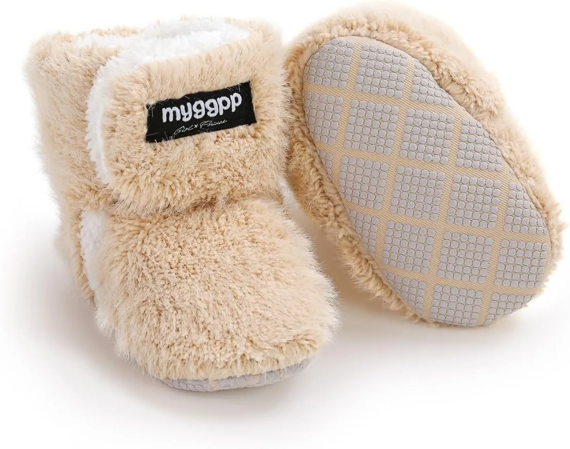 Ohwawadi Infant Baby Slippers Girls Boys Booties Warm Baby Socks Shoes Newborn Crib Shoes Baby Footwear Prewalkers