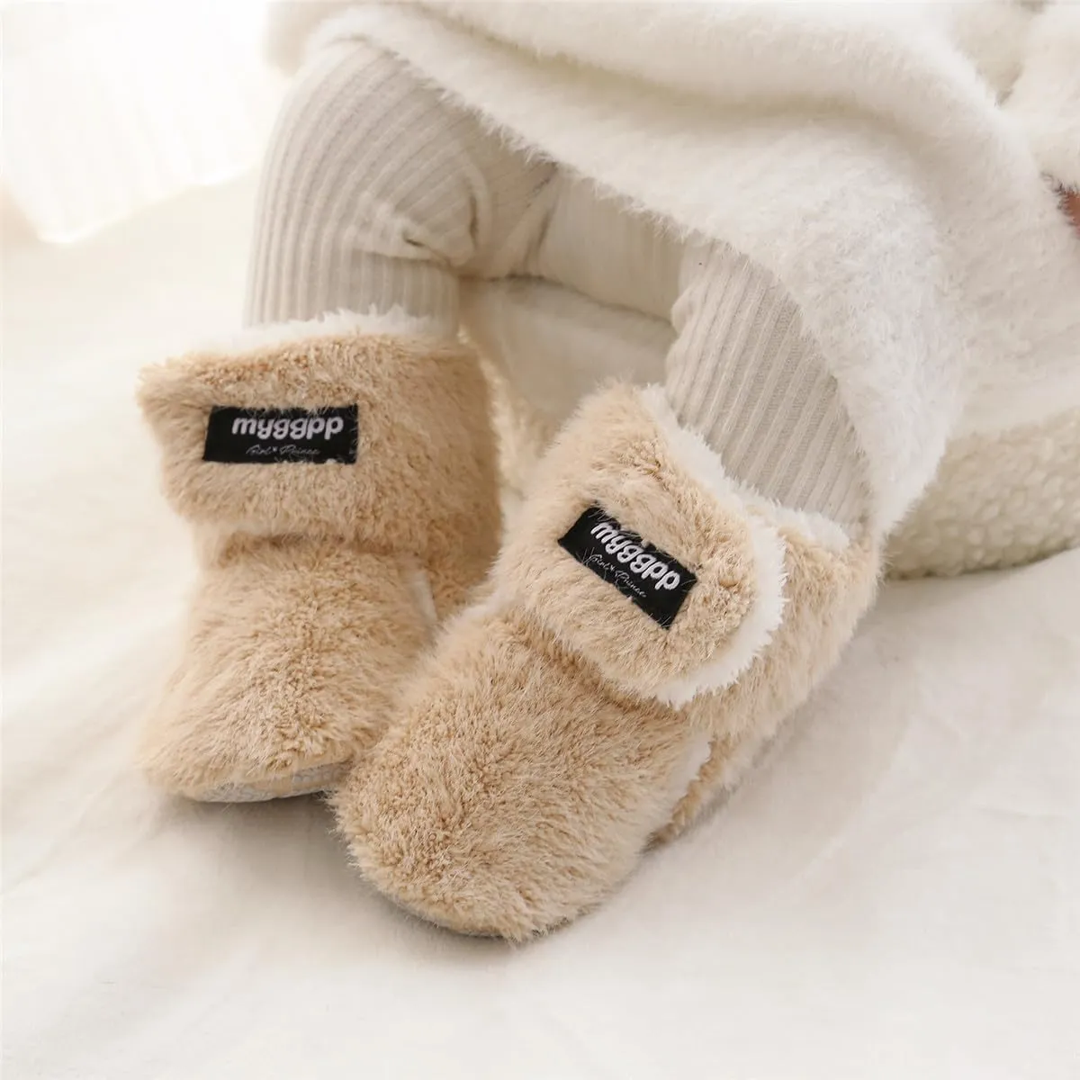 Ohwawadi Infant Baby Slippers Girls Boys Booties Warm Baby Socks Shoes Newborn Crib Shoes Baby Footwear Prewalkers