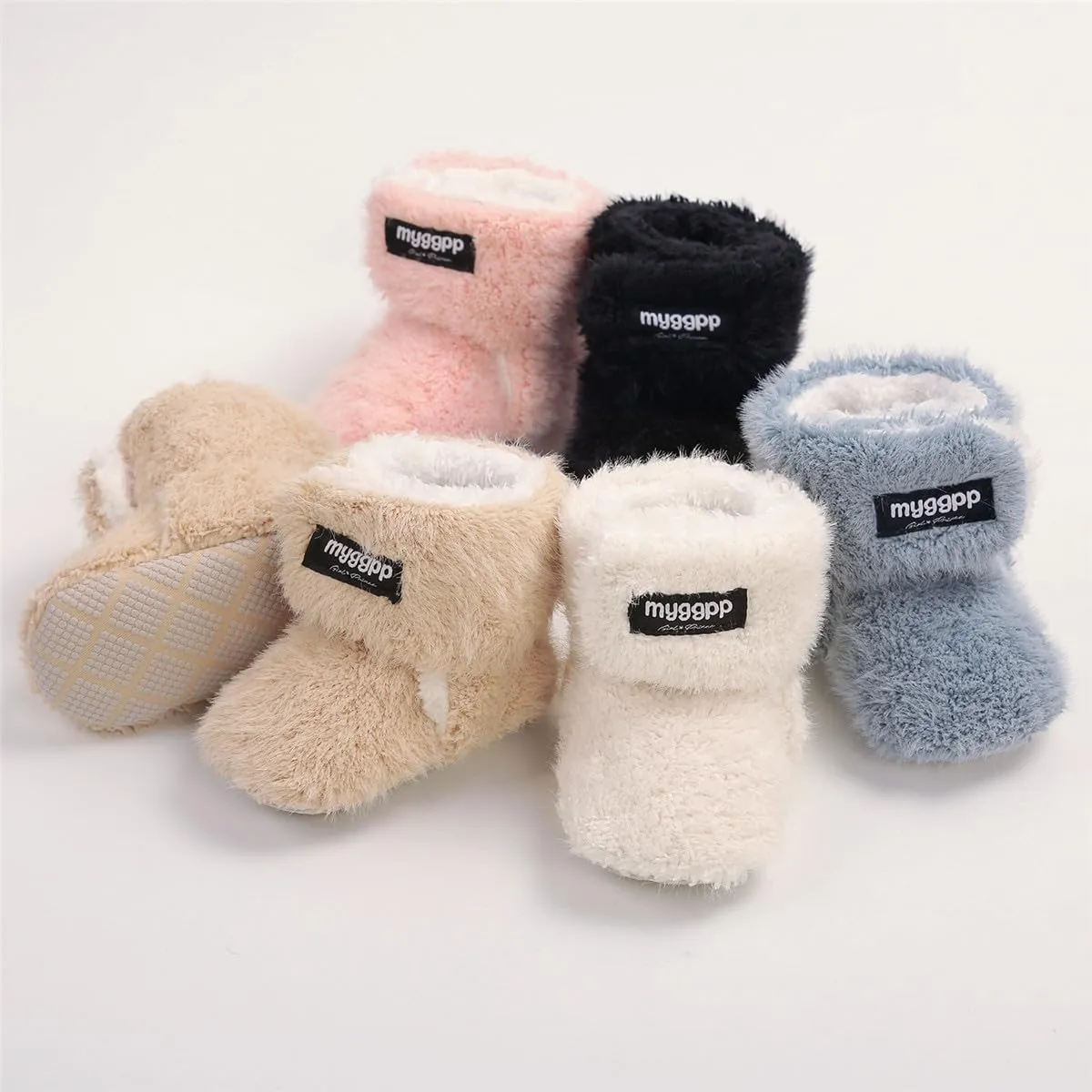 Ohwawadi Infant Baby Slippers Girls Boys Booties Warm Baby Socks Shoes Newborn Crib Shoes Baby Footwear Prewalkers