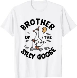 One Silly Goose Brother 1st First Birthday Family Matching T-Shirt