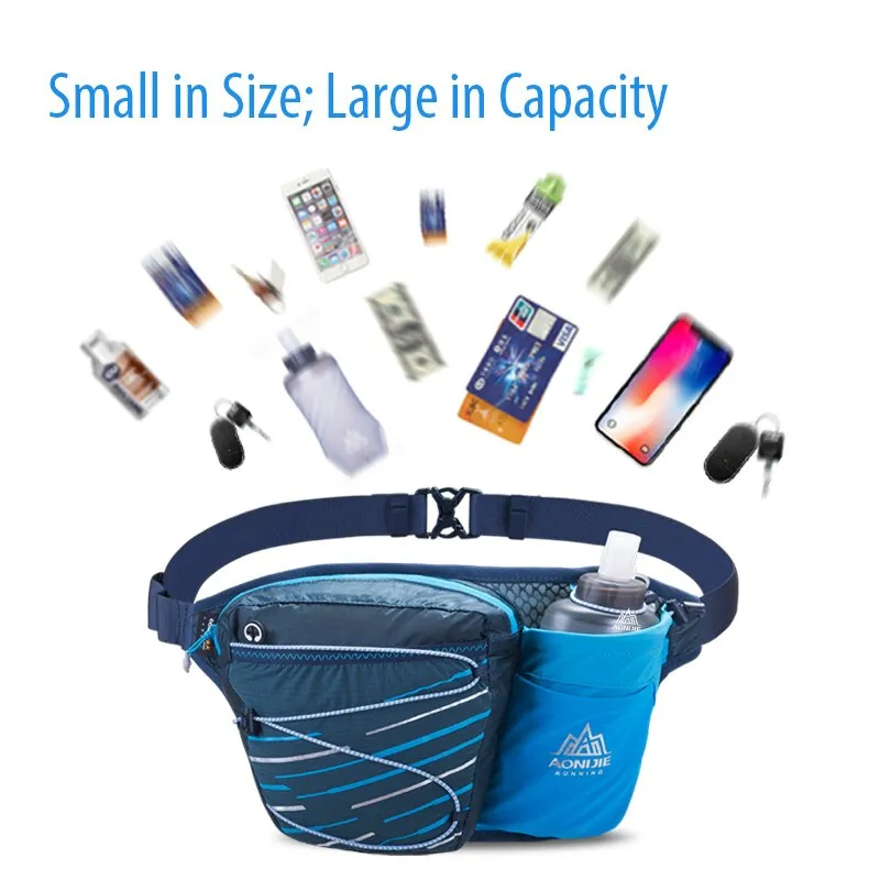 Outdoor Sports Lightweight Running Waist Bag Belt Hydration Fanny Pack