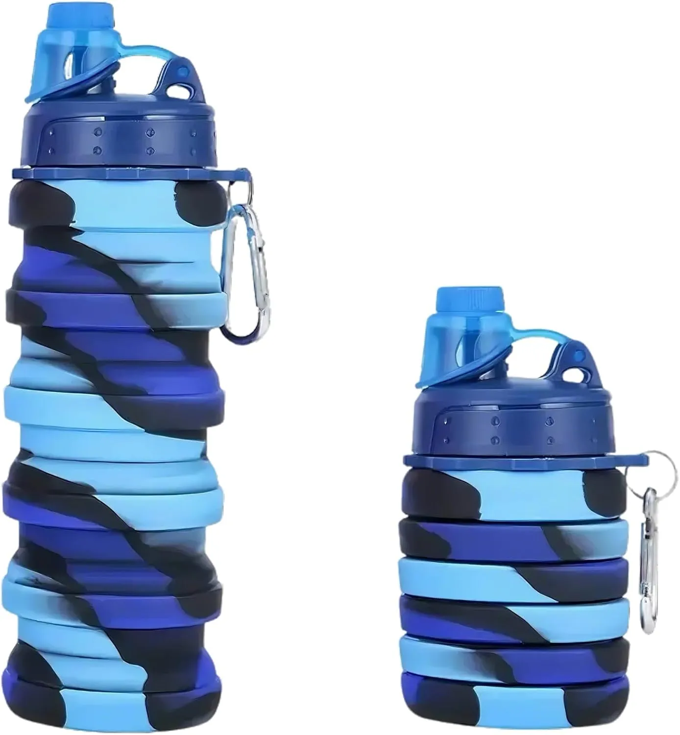 Outdoor Sports Silicone Foldable Water Cup Creative Cycling Travel Fitness Portable Water Bottle Camouflage Cup(3)