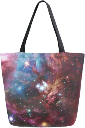 Oyihfvs Canvas Tote Grocery Bag, Women Large Shoulder Bag, Reusable Grocery Handbag