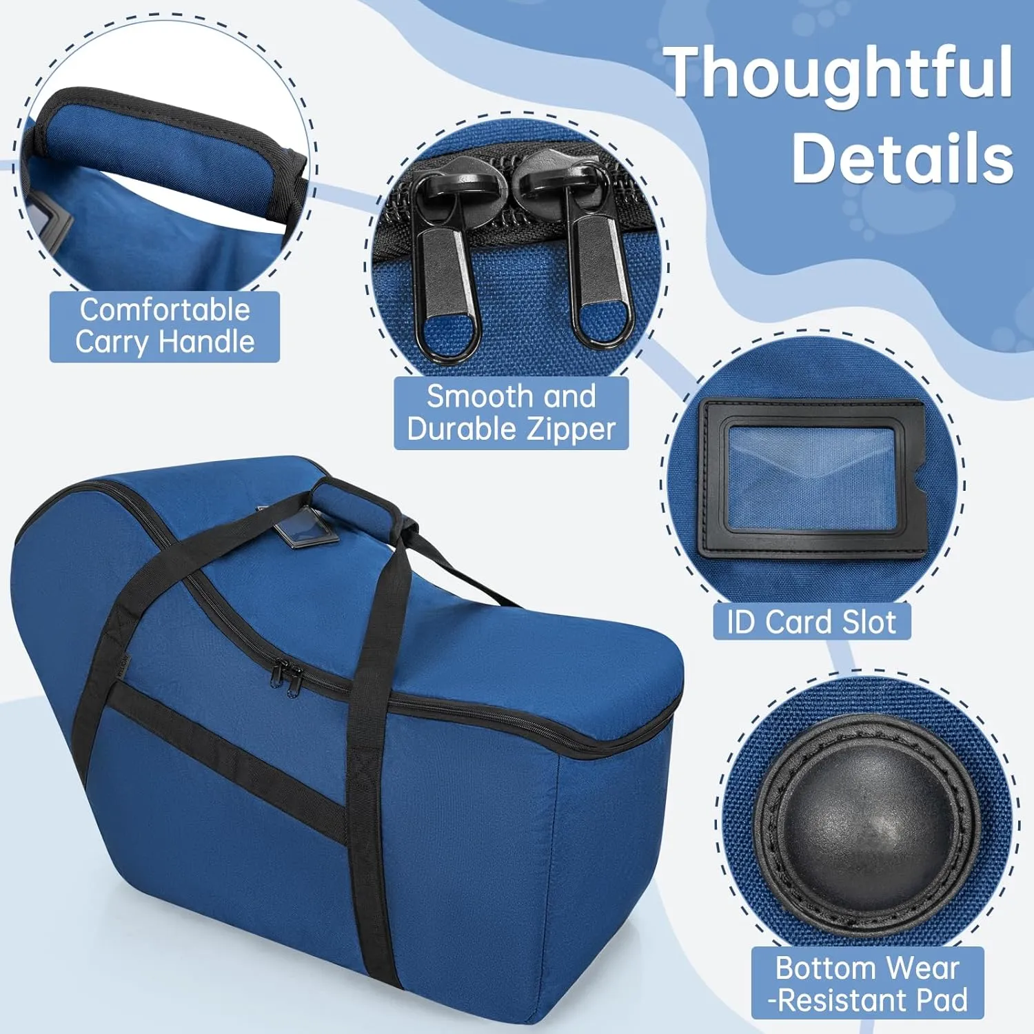 Padded Car Seat Travel Bag for Airplane, Infant Car Seat Travel Bag Compatible with All Nuna Pipa Car Seat, Car Seat Gate Check Bag