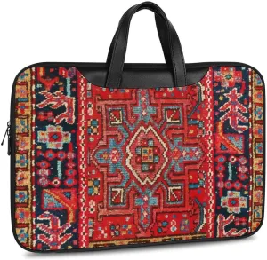 Paisley Portable Leather Laptop Bag
