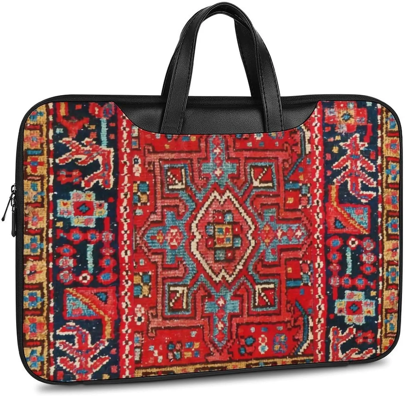 Paisley Portable Leather Laptop Bag