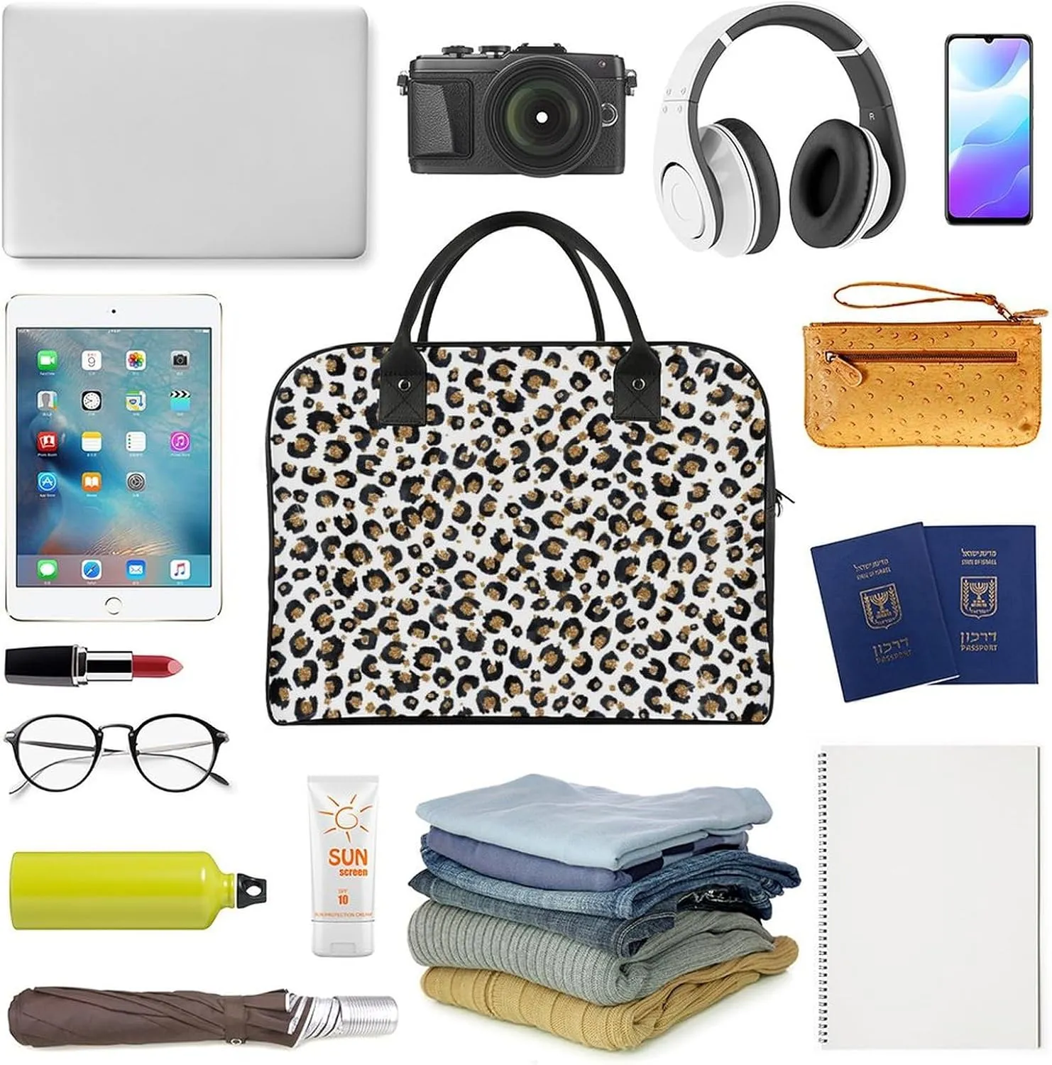 Penguin Bird Fashionable Large Capacity Travel Handbag Unisex