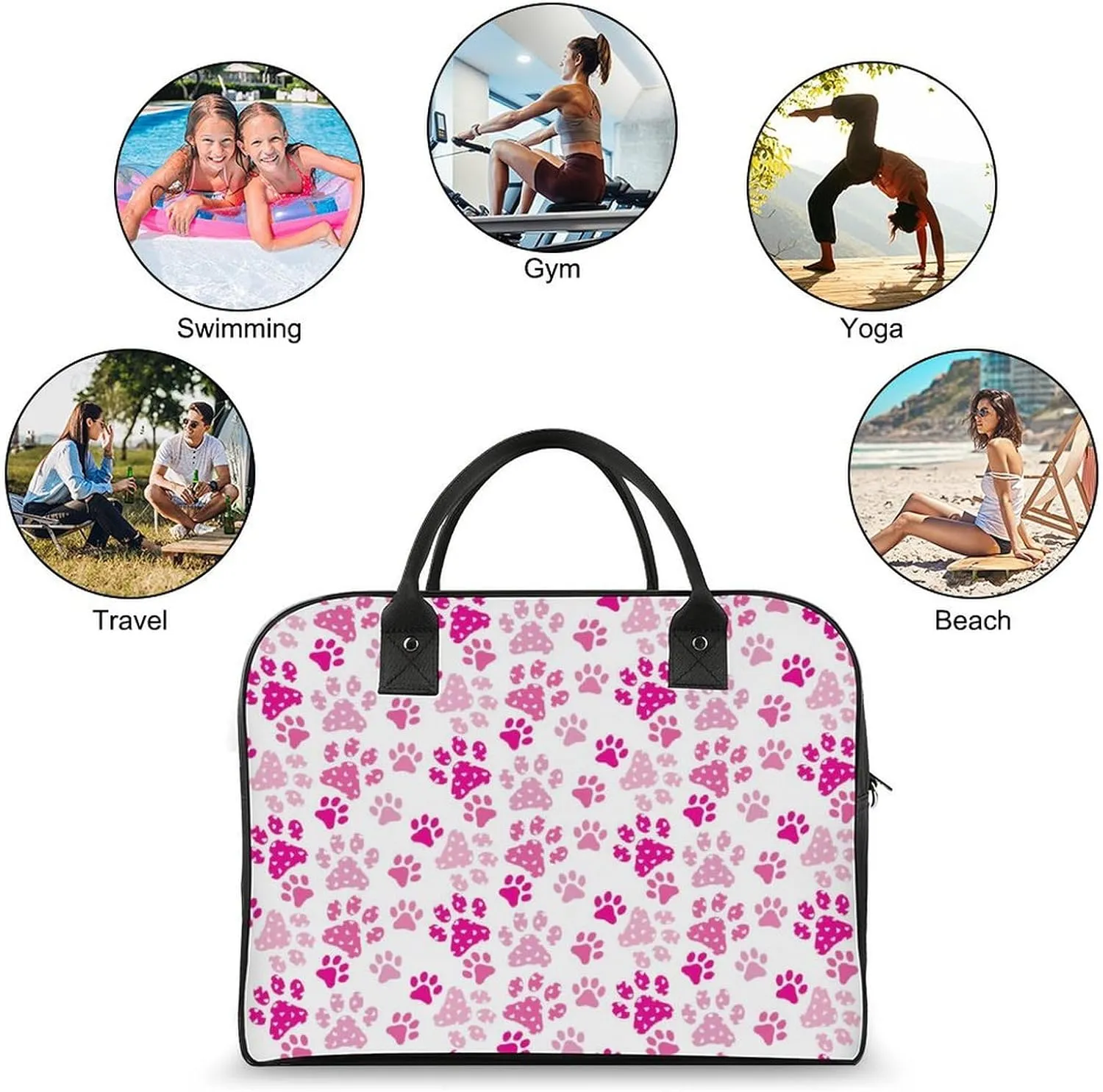Penguin Bird Fashionable Large Capacity Travel Handbag Unisex