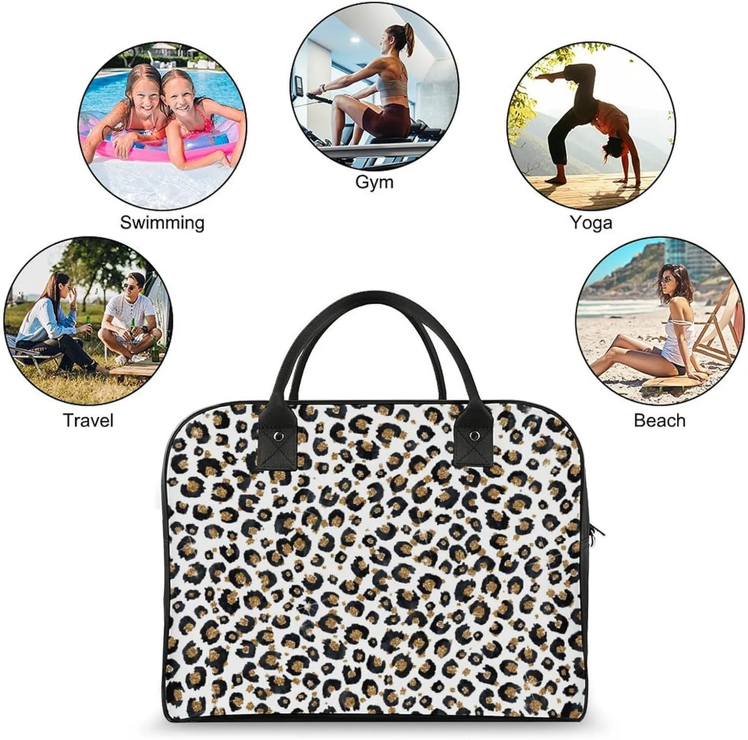 Penguin Bird Fashionable Large Capacity Travel Handbag Unisex