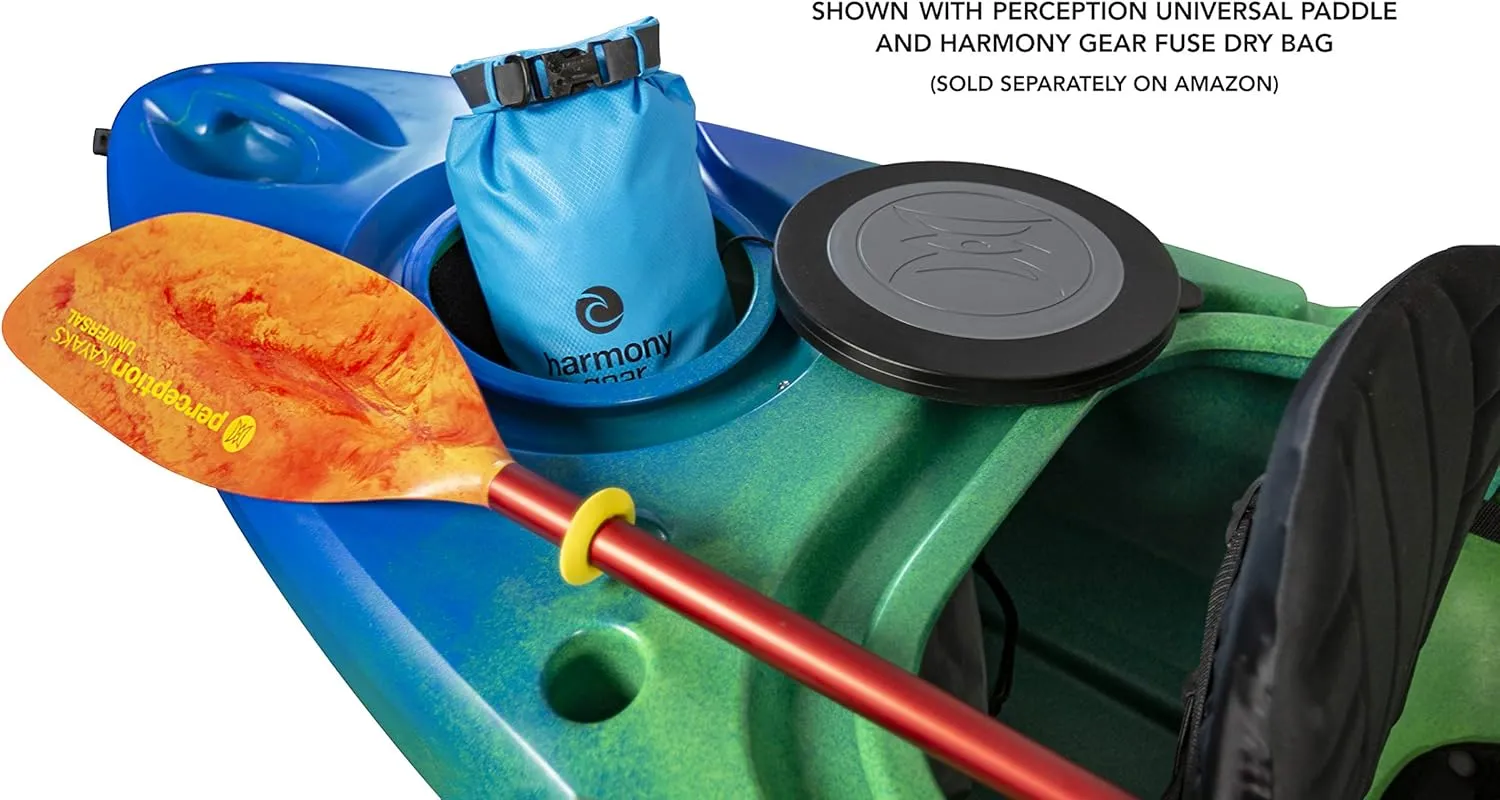 Perception Flash 9.5 | Sit Inside Kayak | Rod Holders and Rear Storage | 9' 6"