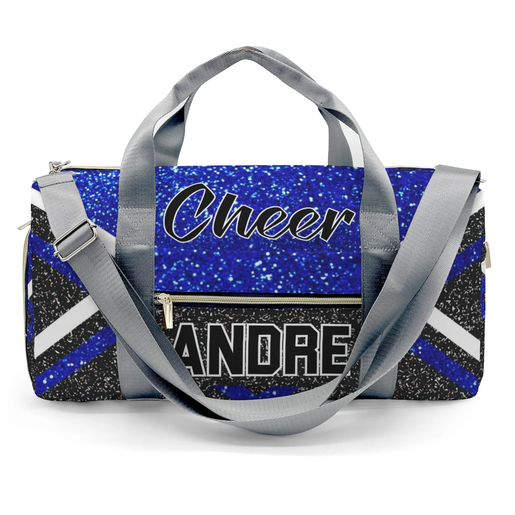 Personalized Cheer Cheerleader Blue Purple Red Yellow Pink MultiFunction Name Travel Bag