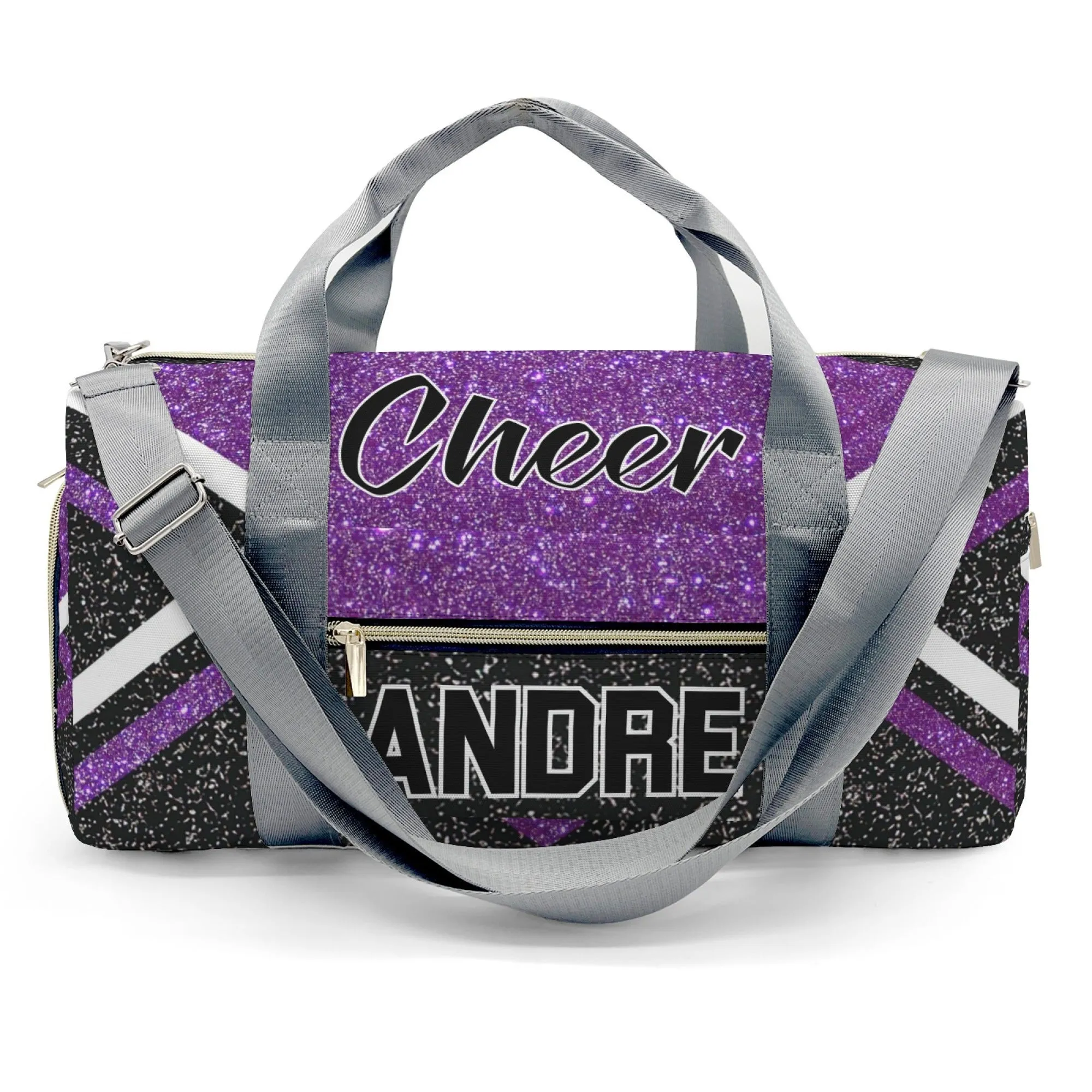 Personalized Cheer Cheerleader Blue Purple Red Yellow Pink MultiFunction Name Travel Bag