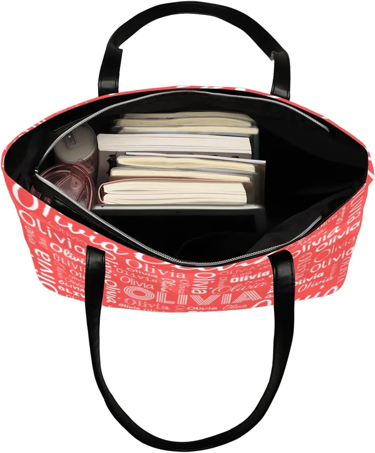Personalized PU Leather Handbags for Women, Fashion Casual Shoulder Tote Bag Shopper Handbag Customized Gifts