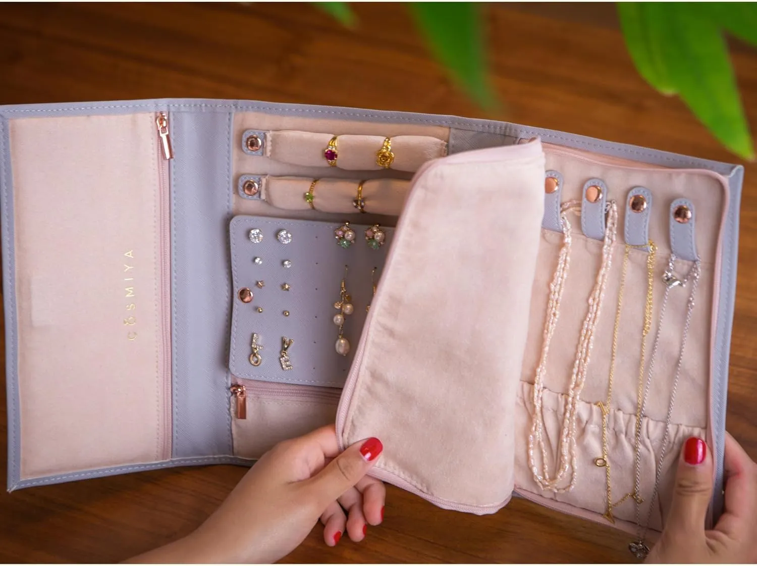Personalized Travel Jewelry Case - Custom Gifts For Women, Bridesmaid Proposal Gifts, Travel Jewelry Organizer, Customized Jewelry Box, Birthday Gifts For Mom, Regalos Personalizados Para Mujer